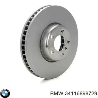 Гальмівний диск двосторонній на передній міст вентильований 5 BMW 34116898729