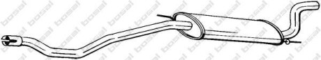 Глушитель задний VW California T4 94-95,VW Caravelle BOSAL 283921