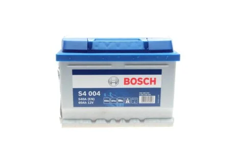 АКБ S4 SILVER 60 А*ч -/+ 540A BOSCH 0 092 S40 040