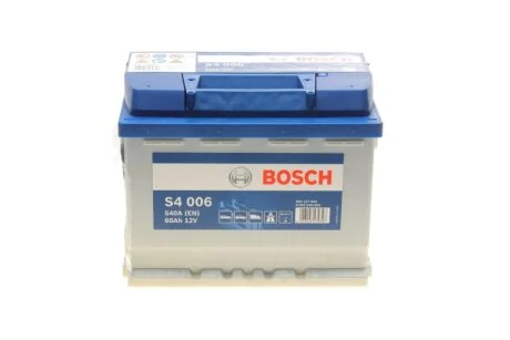 АКБ S4 SILVER 60 А*ч +/- 540A BOSCH 0092S40060