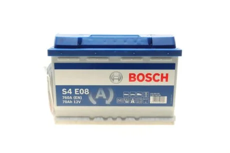 Акумулятор 70Ah-12v EFB (S4E08) (278x175x190),R,EN760 BOSCH 0092S4E081