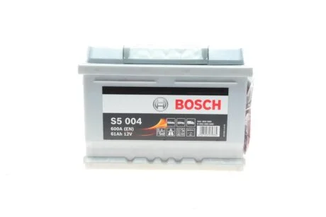 АКБ S5 SILVER 61 А*ч -/+ 600A BOSCH 0 092 S50 040