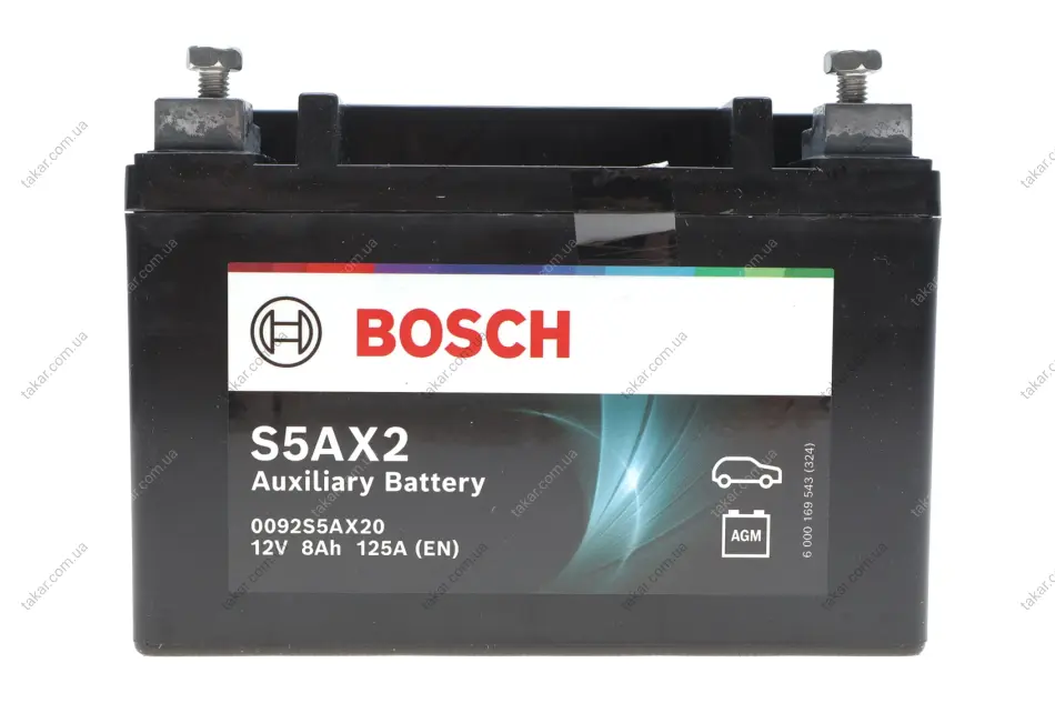 Акумуляторна батарея 8A BOSCH 0092S5AX20 (фото 1)
