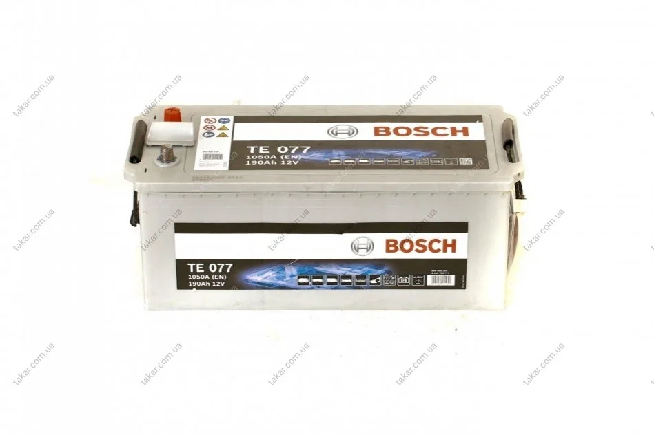 Акумулятор 190Ah-12v EFB (TE077) (513x223x223),полярність зворотна (3),EN1050 BOSCH 0092TE0777 (фото 1)