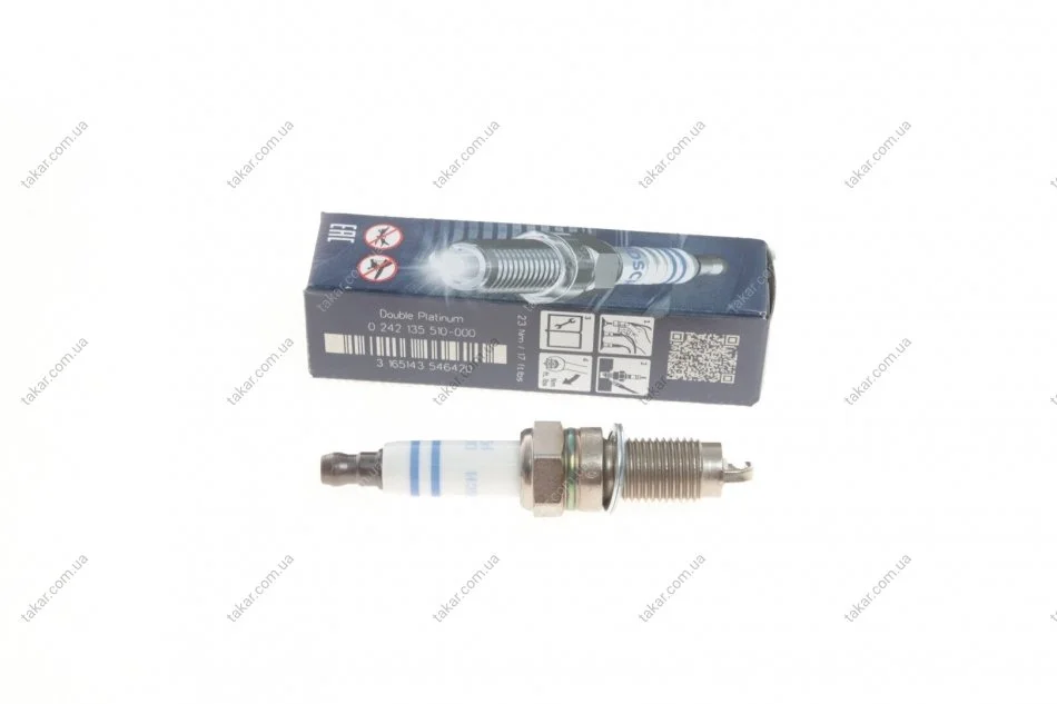 Свеча зажигания бензин платина 1 шт BOSCH 0 242 135 510 (фото 1)