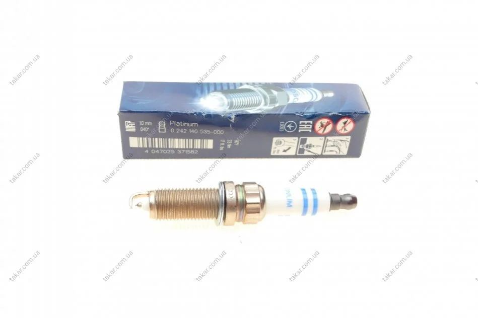 Свічка запалювання бензин платина 1 шт BOSCH 0 242 140 535 (фото 1)