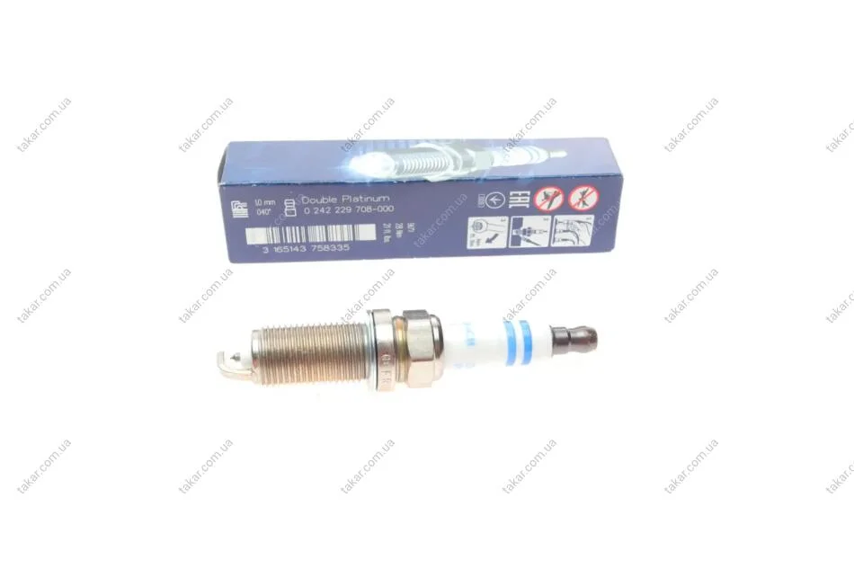 Свічка запалювання бензин платина 1 шт BOSCH 0 242 229 708 (фото 1)
