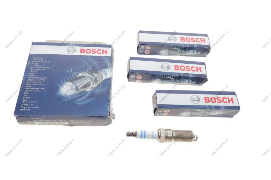 Свічка запалювання HR8MCV+ NICKEL (FORD) 4шт. (вир-во) BOSCH 0242229902 (фото 1)