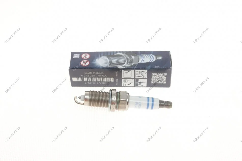 Свічка запалювання бензин платина 1 шт BOSCH 0 242 235 775 (фото 1)