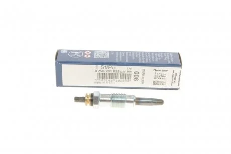 Свеча накаливания 11,5V, 69мм BOSCH 0 250 201 055
