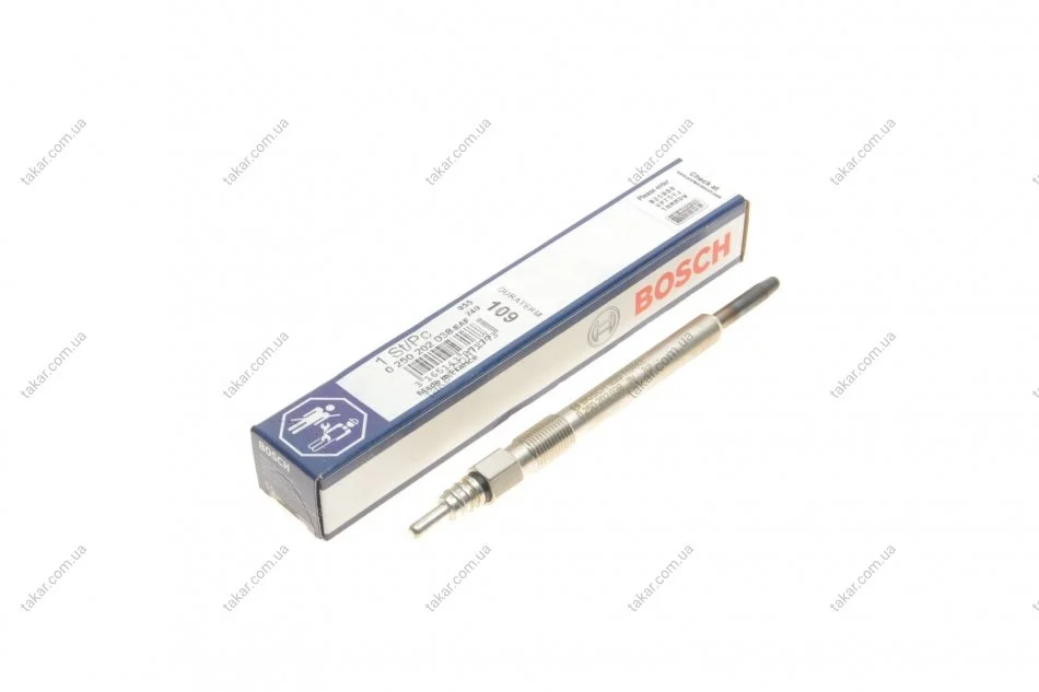Свеча накаливания 11V, 130мм BOSCH 0 250 202 038 (фото 1)