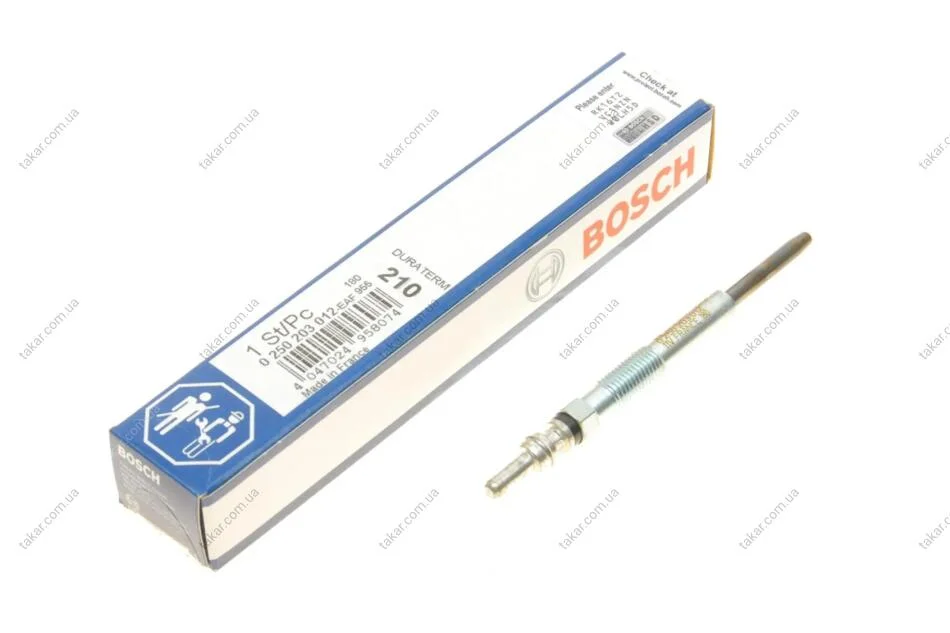 Свічка розжарювання 11V, 125мм BOSCH 0250203012 (фото 1)