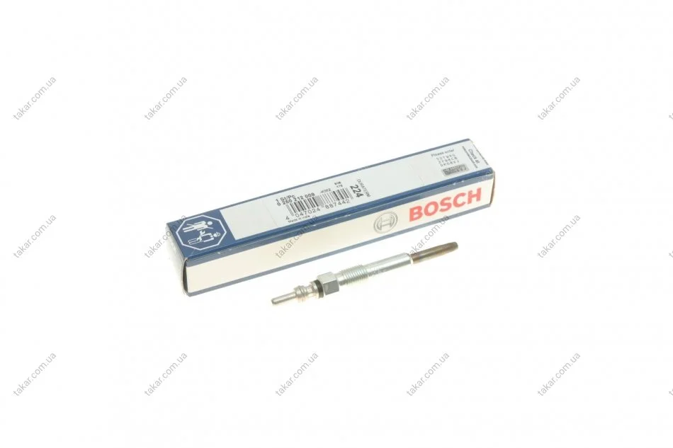 Свеча накаливания 11V, 89мм BOSCH 0 250 212 009 (фото 1)