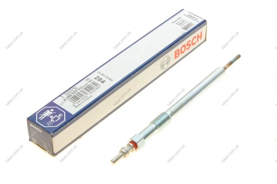 Свеча накаливания 11V, 156мм BOSCH 0250403035 (фото 1)