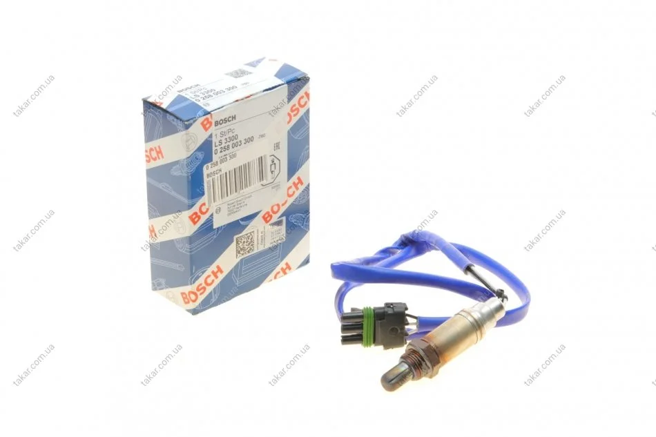 Лямбда-зонд 3300 Трьохконтактний BOSCH 0258003300 (фото 1)