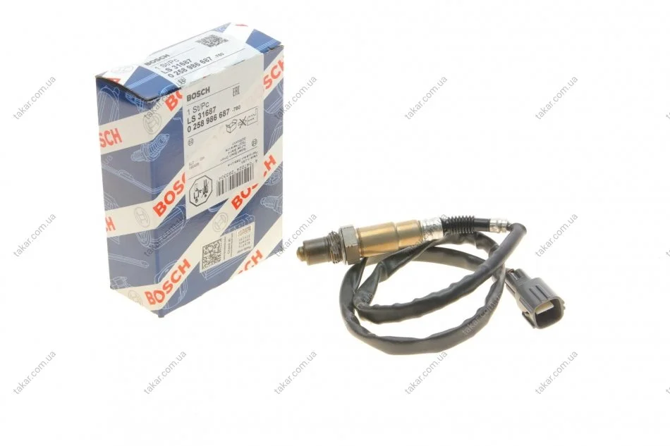 Лямбда-зонд 6687 Toyota RAV4 2000-2005 BOSCH 0258986687 (фото 1)