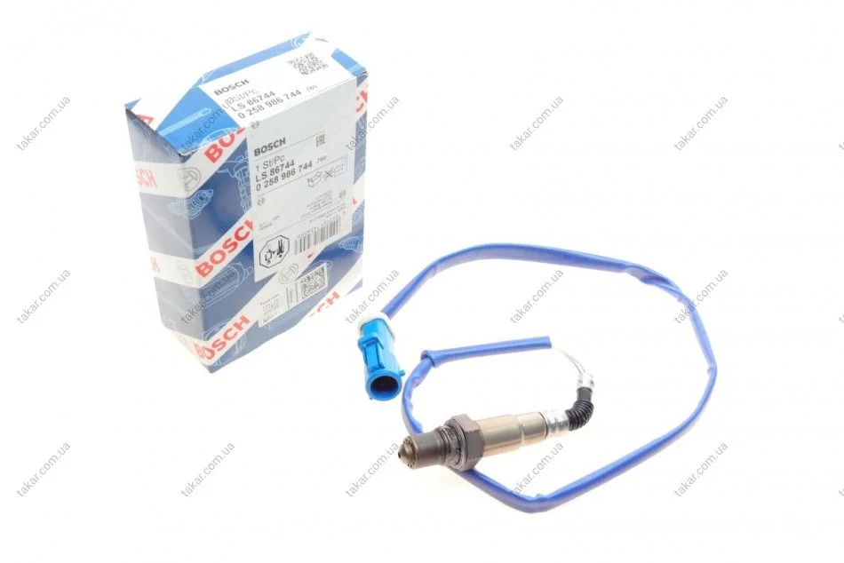 Лямбда-зонд FORD C-Max/Fiesta/Focus/Transit Connect \'\'1.0-1.6 \'\'12>> BOSCH 0258986744 (фото 1)
