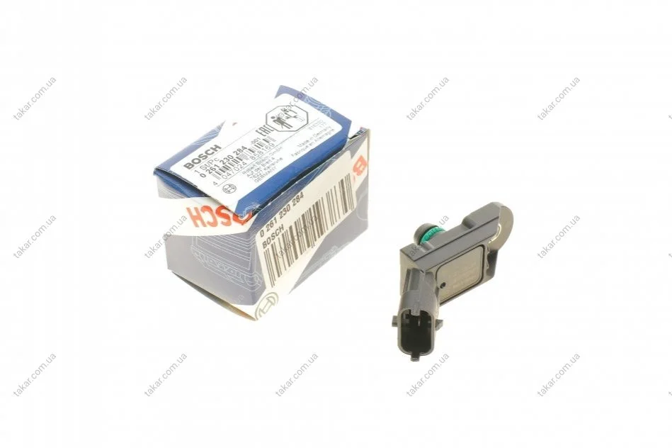 Датчик тиску у впускному колекторі. BOSCH 0 261 230 284 (фото 1)