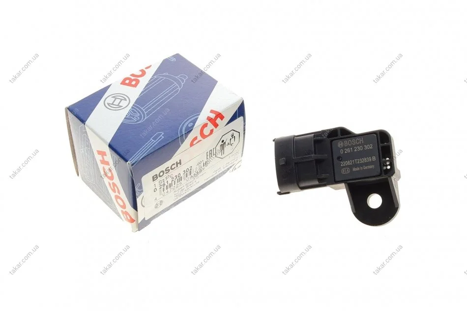 Датчик тиску наддуву BOSCH 0261230302 (фото 1)