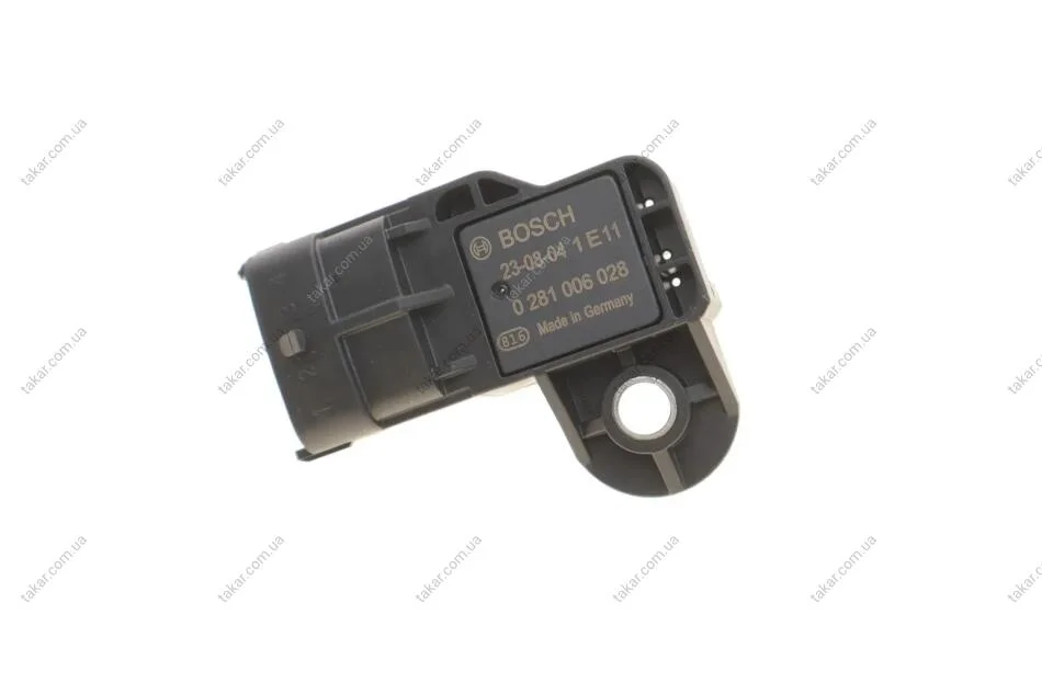 Датчик тиску у впускному колекторі. BOSCH 0 281 006 028 (фото 1)