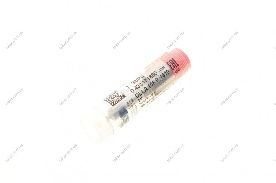 Розпилювач NEW! DLLA 156 P 1419 KIA/HYUNDAI 1.5CRDI 2005- (вир-во) BOSCH 0433171880 (фото 1)