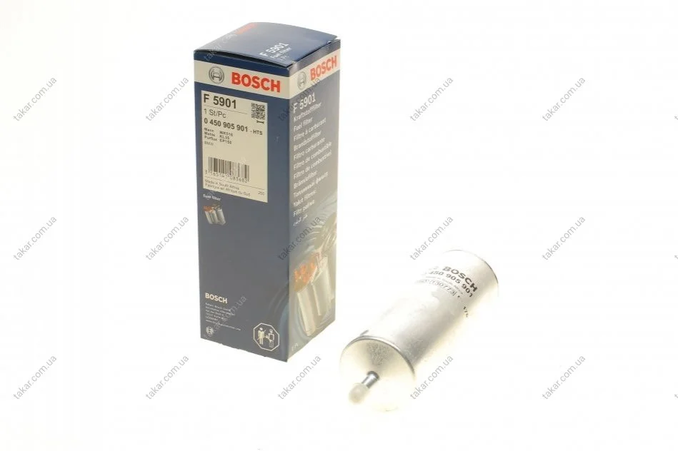 Топливный прямоточный фильтр бензин BOSCH 0 450 905 901 (фото 1)