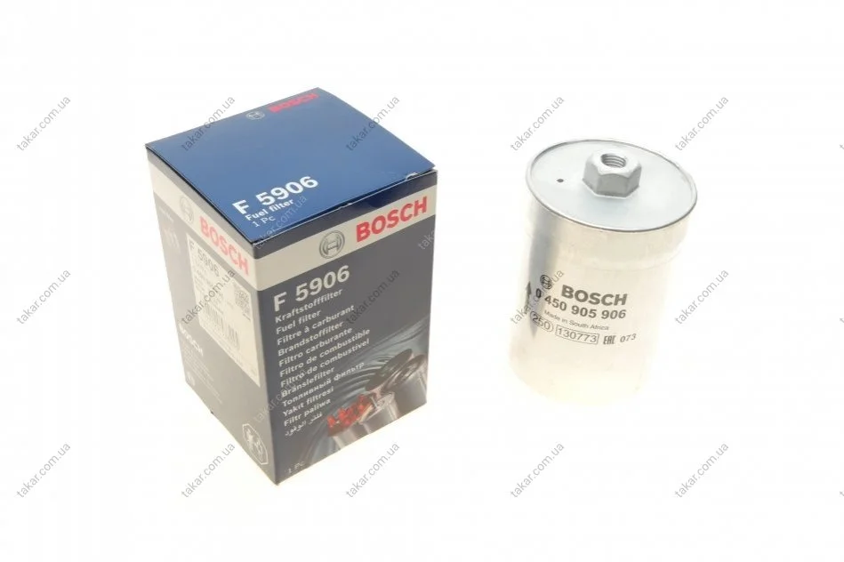 Топливный прямоточный фильтр бензин BOSCH 0 450 905 906 (фото 1)