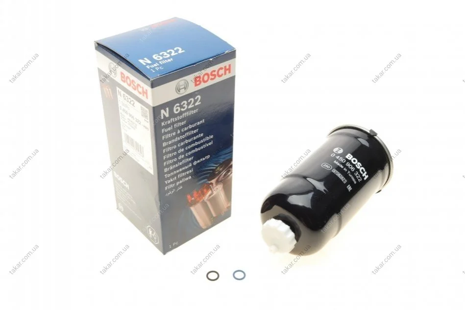 Топливный прямоточный фильтр дизель BOSCH 0 450 906 322 (фото 1)