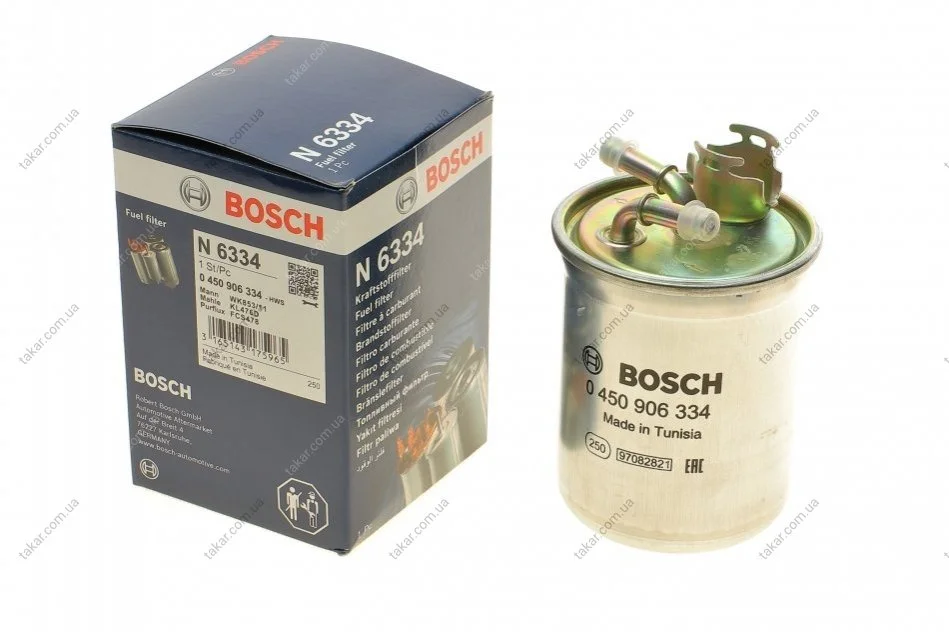 Топливный прямоточный фильтр дизель BOSCH 0 450 906 334 (фото 1)