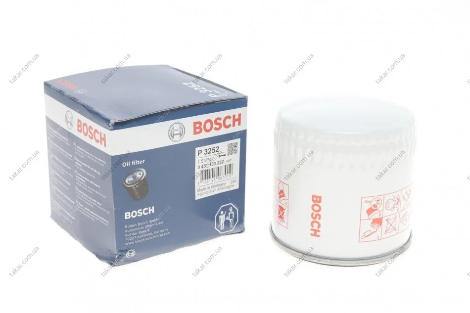 Масляный фильтр винт накручеваемый BOSCH 0 451 103 252 (фото 1)