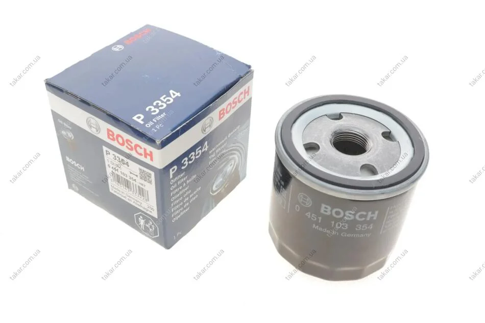 Масляний фільтр гвинт накручуваний BOSCH 0 451 103 354 (фото 1)
