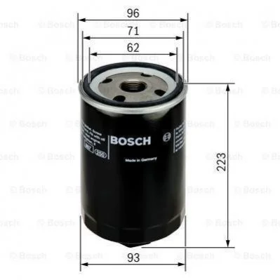 Масляний фільтр гвинт накручуваний BOSCH 0451104015 (фото 1)