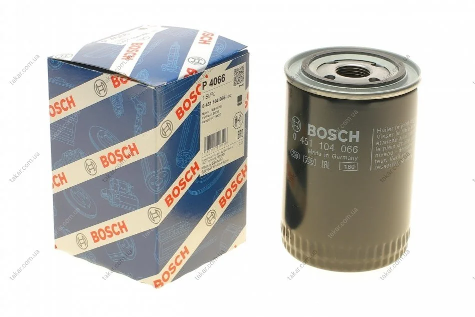 Масляний фільтр гвинт накручуваний BOSCH 0451104066 (фото 1)
