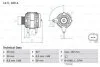 Генератор SKODA OCTAVIA (1Z3) 1.6 (вир-во) BOSCH 0986045340 (фото 1)
