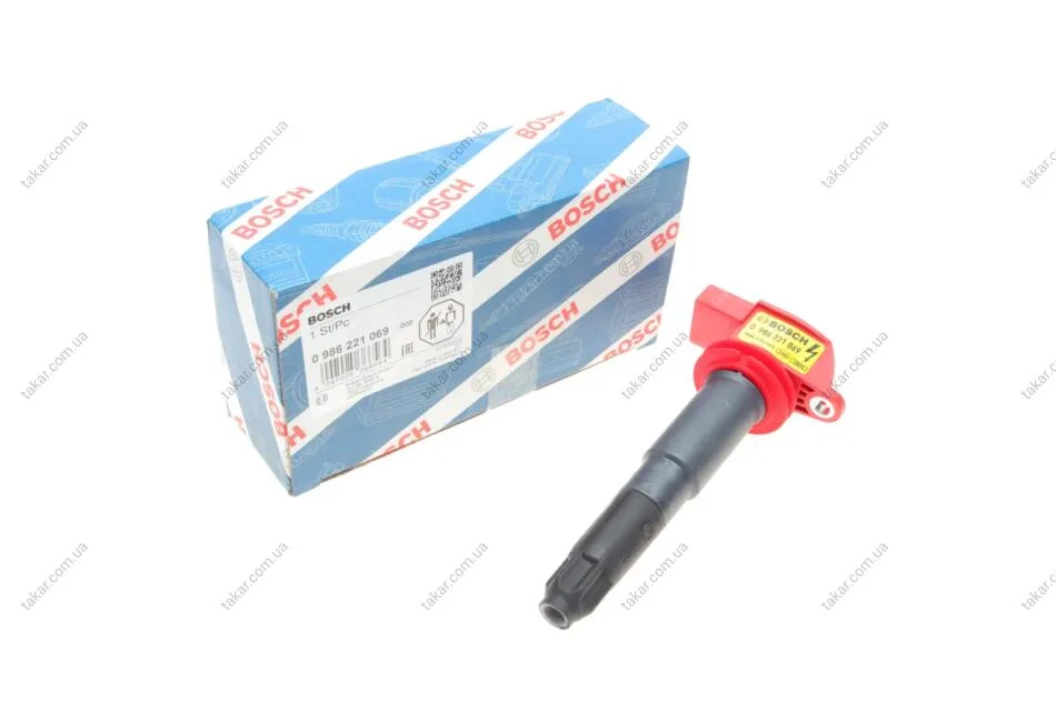 Катушка зажигания 14V BOSCH 0986221069 (фото 1)
