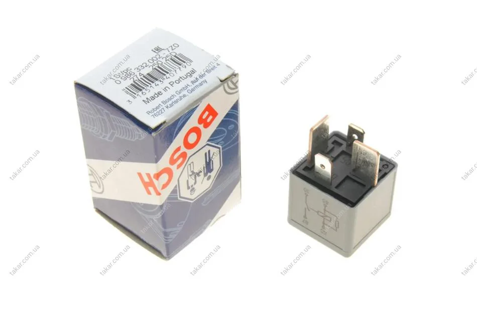 Реле свечей накала 12V BOSCH 0 986 332 002 (фото 1)