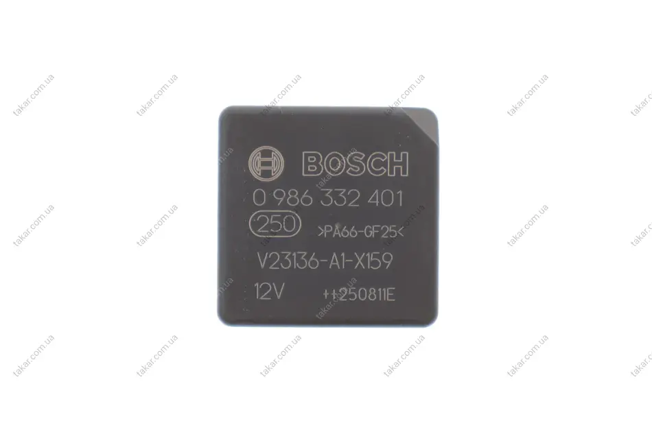 Реле 12v 30a/20 a (вир-во Bosch) BOSCH 0986332401 (фото 1)