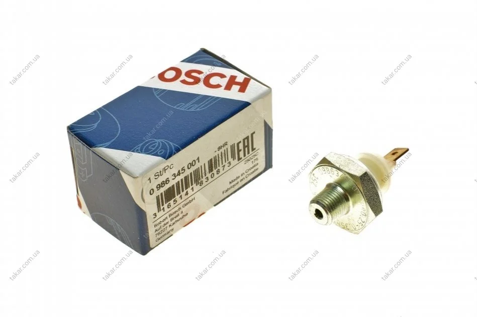 Датчик давления масла BOSCH 0 986 345 001 (фото 1)