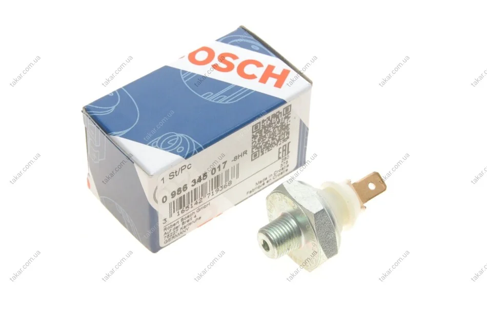 Датчик давления масла BOSCH 0 986 345 017 (фото 1)