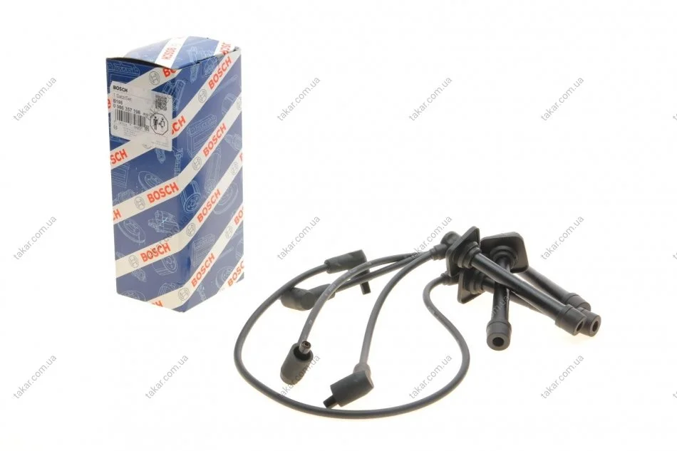 Комплект в/у проводов зажигания (выр-во Bosch) BOSCH 0 986 357 198 (фото 1)