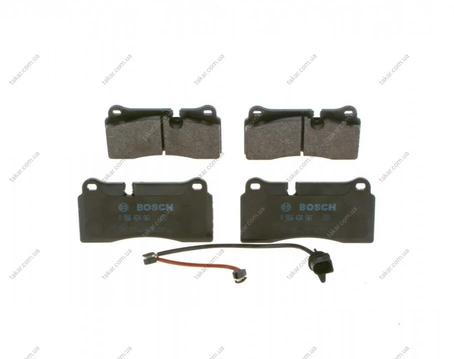 Гальмівні колодки дискові BOSCH 0986424061 (фото 1)