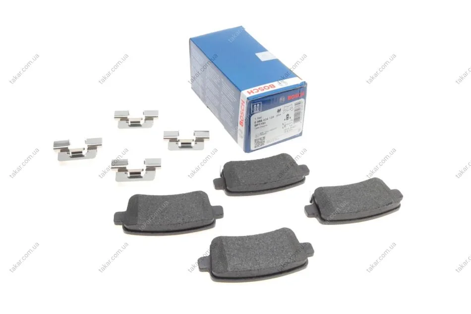 Гальмівні колодки задні дискові BOSCH 0 986 424 124 (фото 1)