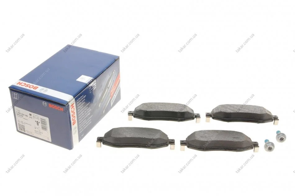 Тормозные колодки передние дисковые BOSCH 0986424386 (фото 1)