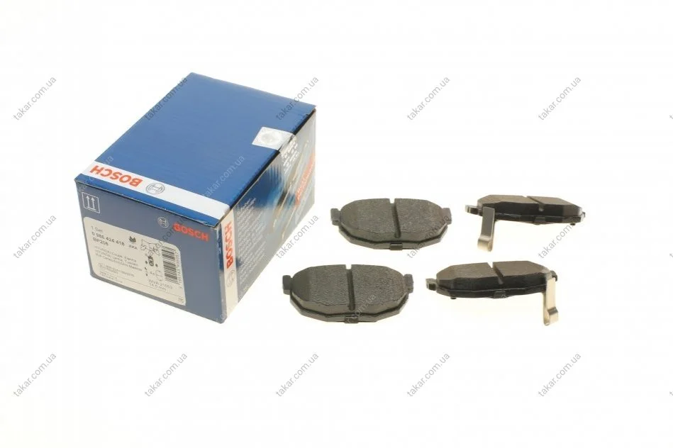 Тормозные колодки задние дисковые BOSCH 0 986 424 418 (фото 1)