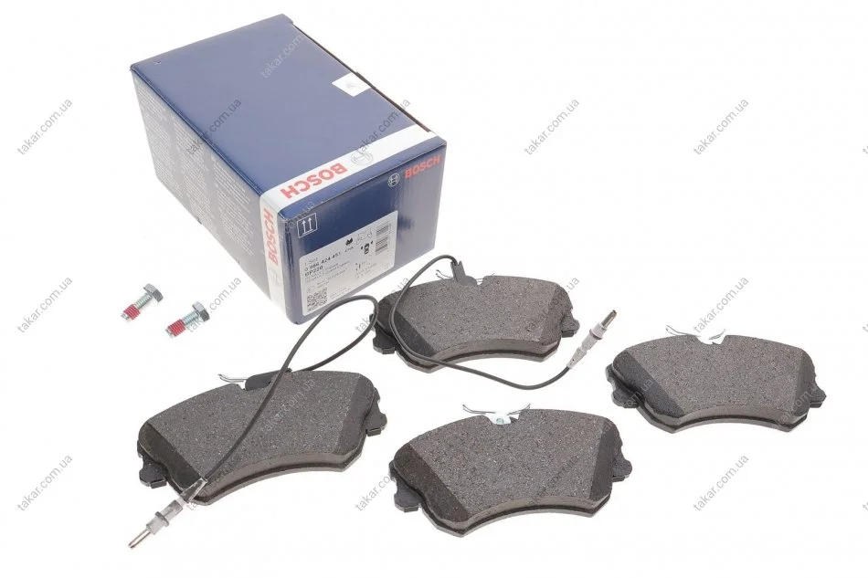 Гальмівні колодки передні дискові BOSCH 0986424451 (фото 1)