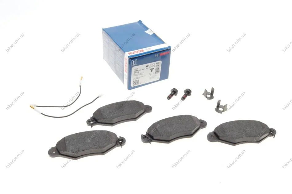 Тормозные колодки передние дисковые BOSCH 0 986 424 455 (фото 1)