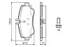 Гальмівні колодки передні дискові BOSCH 0986424470 (фото 2)
