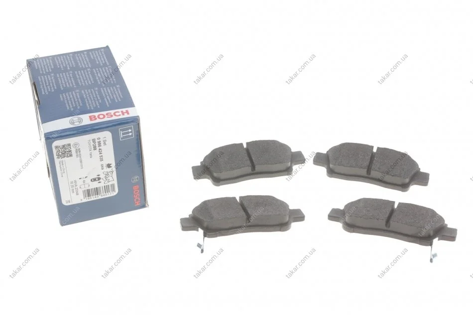Тормозные колодки передние дисковые BOSCH 0986424535 (фото 1)