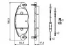 Тормозные колодки передние дисковые BOSCH 0986424581 (фото 2)