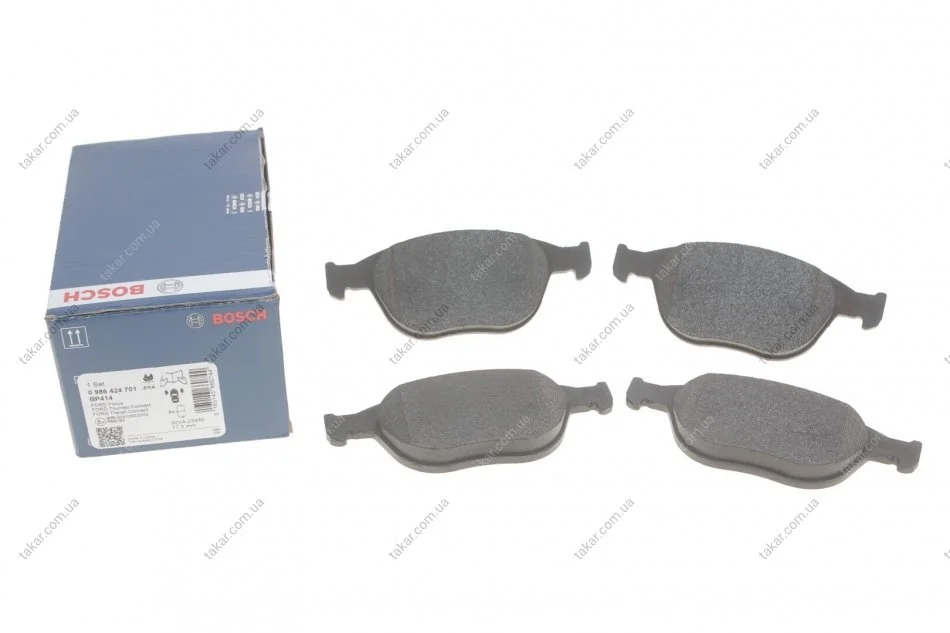 Тормозные колодки передние дисковые BOSCH 0986424701 (фото 1)